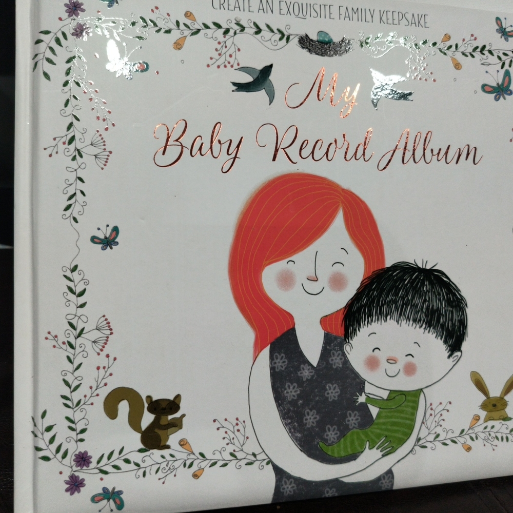 Baby Record Album with Illustrated Cover